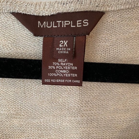 Multiples Lace Trim Tunic - Picture 3 of 3